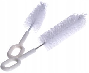 MAM BABY Zestaw szczotek szczoteczk do mycia butelek i smoczków white zestaw x2 6