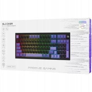 Klawiatura PROOVE Gaming Slicker Special Edition czarno-fioletowa 4