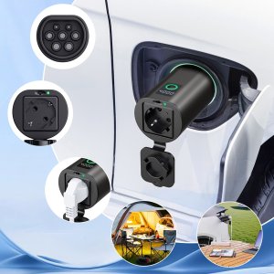 Hurtel Adapter V2L Type 2 - Schuko 3500W z wyświetlaczem mocy do aut elektrycznych Adapter V2L Type 2 - Schuko 3500W z wyświetlaczem mocy do aut elektrycznych (5907769387746) 7