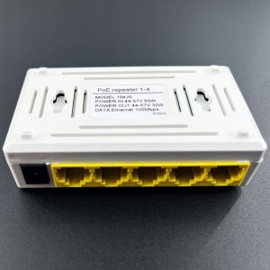 Rosfix Repeater POE 1x IN 4x OUT 100M 24W 10/100MBPS IEEE802.3AF/AT 44-57V 1.0A 3