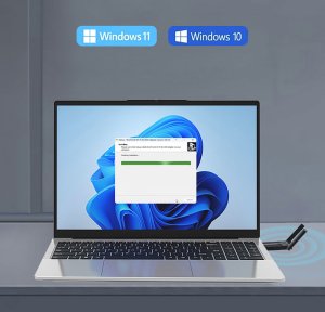 Karta sieciowa Wozinsky Adapter WAX-1800 dwupasmowy bezprzewodowy USB 3.0 WIFI 6 - czarny (5907769387388) 5