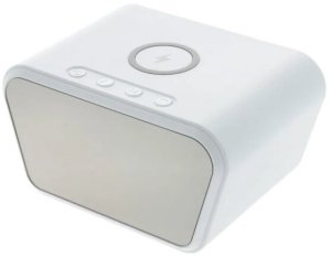 Ładowarka CP FM1 15W FM Radio & Budzik termometr Bezprzewodowa ładowarka Qi do telefonu itd. Biała (CPWRLFM1WH) 2