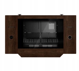 Biurko Lian Li DK07 Wood Brązowo-Czarne 148 cm x 87.7 cm 3