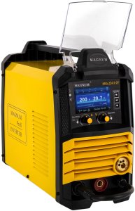 Magnum Półautomat spawalniczy invertorowy MIG-224 LCD DUAL PULS synergia MMA 200A/60%, 230V, MB24/3, GP50,MMAR, D200 (33053) 2
