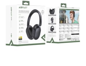 Słuchawki Acefast Bezprzewodowe nauszne z ANC Bluetooth - czarne Słuchawki bezprzewodowe nauszne z ANC Bluetooth - czarne (6974316285724) 3