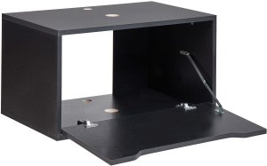 Beliani Wisząca szafka pod umywalkę PETROLINA 60 cm Czarny 4
