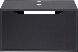 Beliani Wisząca szafka pod umywalkę PETROLINA 60 cm Czarny 5