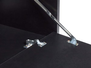 Beliani Wisząca szafka pod umywalkę PETROLINA 60 cm Czarny 7