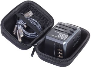Troika Adapter podróżny World Travel, czarny (TRTRA45/BK) 2