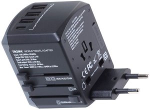 Troika Adapter podróżny World Travel, czarny (TRTRA45/BK) 4
