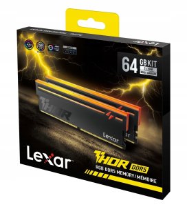 Pamięć Lexar do PC DDR5 THOR2.0 64GB (2*32)/6000 CL40 RGB czarna 5