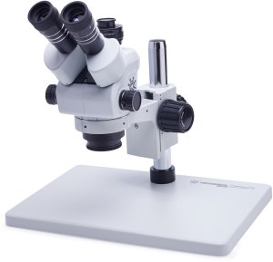 Mikroskop Techrebal Stereoskopowy OptiZoom 6558 DG6558T-B3 biały + 4 strefy KAISI 2