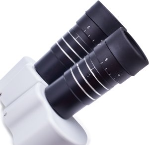 Mikroskop Techrebal Stereoskopowy OptiZoom 6558 DG6558T-B3 biały + 4 strefy KAISI 6
