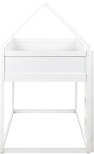 Beliani Łóżko na antresoli Domek Drewno sosnowe DIENNE 90 x 200 cm Biały (599785 Bel) 5