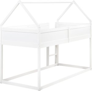 Beliani Łóżko na antresoli Domek Drewno sosnowe DIENNE 90 x 200 cm Biały (599785 Bel) 6