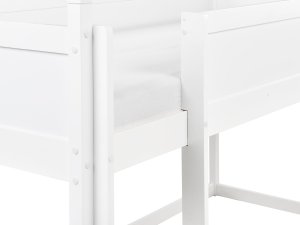 Beliani Łóżko na antresoli Domek Drewno sosnowe DIENNE 90 x 200 cm Biały (599785 Bel) 7