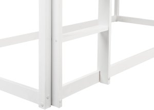 Beliani Łóżko na antresoli Domek Drewno sosnowe DIENNE 90 x 200 cm Biały (599785 Bel) 9