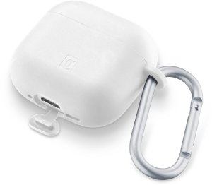 Cellularline Bounce - AirPods 4/4 ANC Soft touch silicone AirPod case with hook, Cover, White, Apple, AirPods 4, AirPods 4 ANC, silicone, Dirt resistant, Drop resistant, Scratch resistant (BOUNCEAIRPODS4W) 3