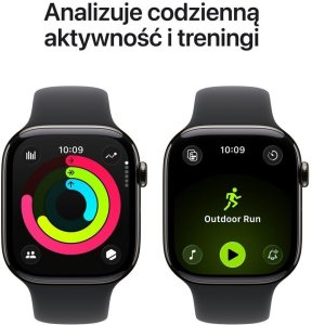 Smartwatch Apple Watch 11 GPS + Cellular 42mm Slate Titanium Sport Band M/L Czarny  (MF8T4WF/A) 4