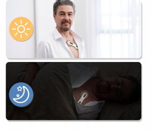 CheckMe ER1-LW Przenośny 24-godzinny monitor EKG metodą Holtera AI 2