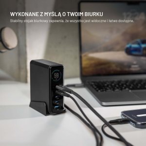 Ładowarka Fixed GaN 140 1x USB-A 4x USB-C 5 A (FIXCG140D-4C1A-BK) 4