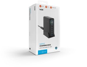 Ładowarka Fixed GaN 140 1x USB-A 4x USB-C 5 A (FIXCG140D-4C1A-BK) 10