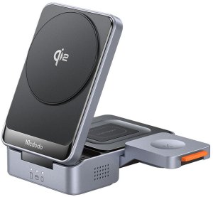 Ładowarka Mcdodo MagQ Indukcyjna 3w1 MagSafe Qi2 15W Czarna (CH-5192) 14