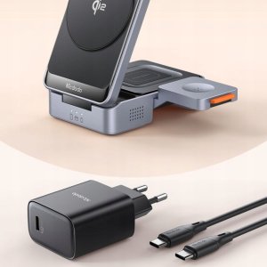 Ładowarka Mcdodo MagQ Indukcyjna 3w1 MagSafe Qi2 15W Czarna (CH-5192) 6
