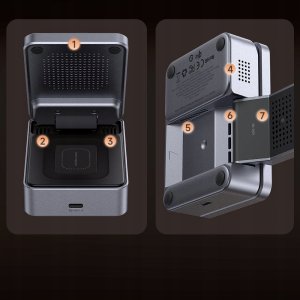 Ładowarka Mcdodo MagQ Indukcyjna 3w1 MagSafe Qi2 15W Czarna (CH-5192) 9