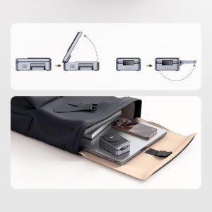 Ładowarka Mcdodo MagQ Indukcyjna 3w1 MagSafe Qi2 15W Czarna (CH-5192) 10