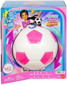 Lalka Barbie Mattel Team Roll & Reveal - Wyskakująca lalka Piłkarka (JMK20) 4
