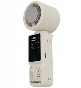 Wentylator Verbatim Ręczny wiatrak Cool `n` Go Ice Touch Pro biało srebrny 32348 2