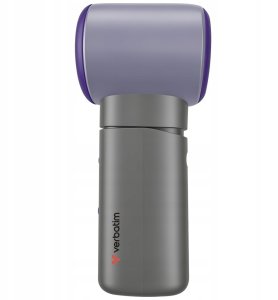 Wentylator Verbatim Ręczny wiatrak Cool `n` Go Aqua Breeze fioletowo szary 32345 3