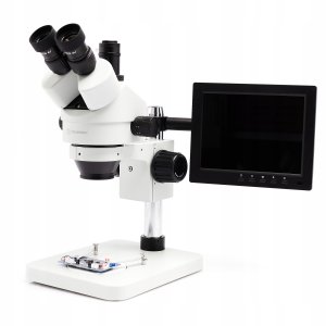 Mikroskop Techrebal Stereoskopowy 16MP FHD 8 cali oświetlacz 4