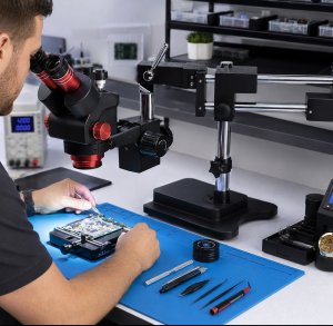 Mikroskop Techrebal Stereoskopowy OptiZoom 6558 DG6558T-B3 czarny - dodatkowa baza 11