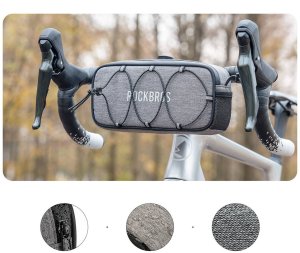 RockBros Torba na kierownicę 1,9L TL001 Road to Sky wodoodporna – szara (5907769391835) 2