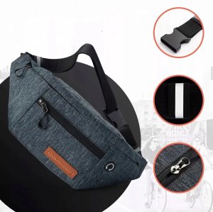 RockBros Saszetka rowerowa H33 biodrowa 1,5 l - szara (5907769391699) 3