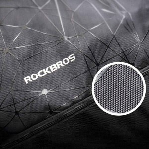 RockBros Plecak sportowy D49-2 worek ze ściągaczem kieszenią na zamek i wentylowanymi plecami 9 l - czarny (5907769391644) 2