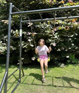 Małpiszon Siłownia ogrodowa MONKEY BAR Trapez ścianka huśtawka kokon 7