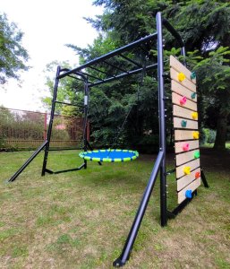 Małpiszon Siłownia ogrodowa MONKEY BAR Nest ścianka bocianie gniazdo CE 11