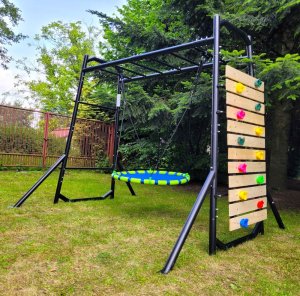 Małpiszon Siłownia ogrodowa MONKEY BAR Nest ścianka bocianie gniazdo CE 4