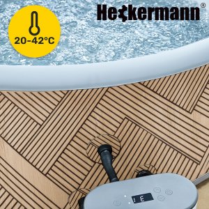 SPA ogrodowe Heckermann Dmuchane Jacuzzi 800L 180CM 4 osobowe Spa ogrodowe Basen z hydromasażem 4