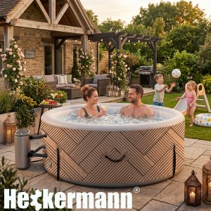 SPA ogrodowe Heckermann Dmuchane Jacuzzi 800L 180CM 4 osobowe Spa ogrodowe Basen z hydromasażem 7