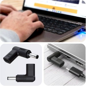 Zasilacz do laptopa Canyon Dell 20V USB-C DC 4.5 x 3.0 - 3mk Hardy Laptop Power Adapter 3