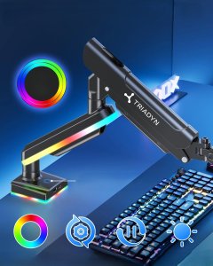Triadyn Uchwyt biurkowy na monitor 13" - 34" Play FlexMount RGB (TRD-BLK-1ALRGB) 4