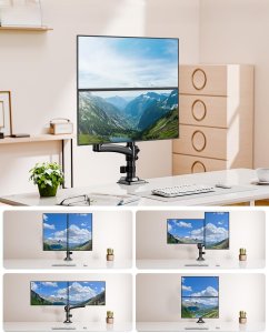 Triadyn Uchwyt biurkowy na 2 monitory 13" - 32" DuoHighFlexMount (TRD-BLK-Hi2AL) 7