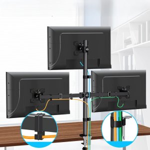 Triadyn Uchwyt biurkowy na 3 monitory 14" - 32" TriClamp (TRD-BLK-3C) 5