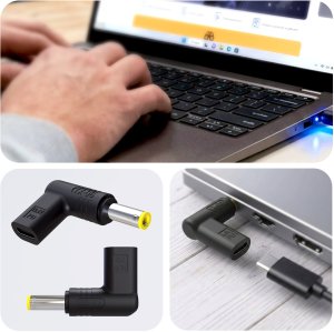 Zasilacz do laptopa 3MK IBM/Len/As/To/Ac/Cq/HP/Dell 20V USB-C/DC 5.5x2.5mm - Hardy Laptop Power Adapter 3