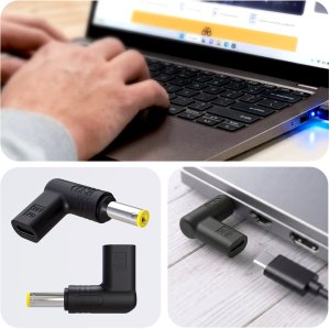 Zasilacz do laptopa Delock Acer, Sony 20V USB-C female to 5.5 x 1.7mm - 3mk Hardy Laptop Power Adapter 3