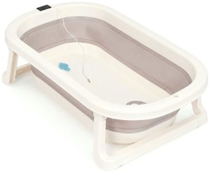 Ecotoys Wanienka dla dzieci na stelażu składana z odpływem termometr LCD EDUKAMP (5325) 4
